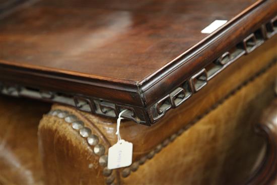 A Chinese rosewood tray top W.54cm